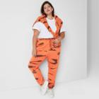 Women's Plus Size High-rise Vintage Jogger Sweatpants - Wild Fable Orange Tie-dye