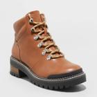 Women's Kira Lace-up Hiker Boots - Universal Thread Cognac