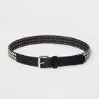 Women's Pyramid Studded Belt - Wild Fable Black S, Women's,