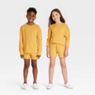 Kids' Long Sleeve T-shirt - Cat & Jack Medium Mustard Yellow