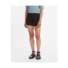 Levi's Women's Mid-rise Midi Jean Shorts - Black & Black