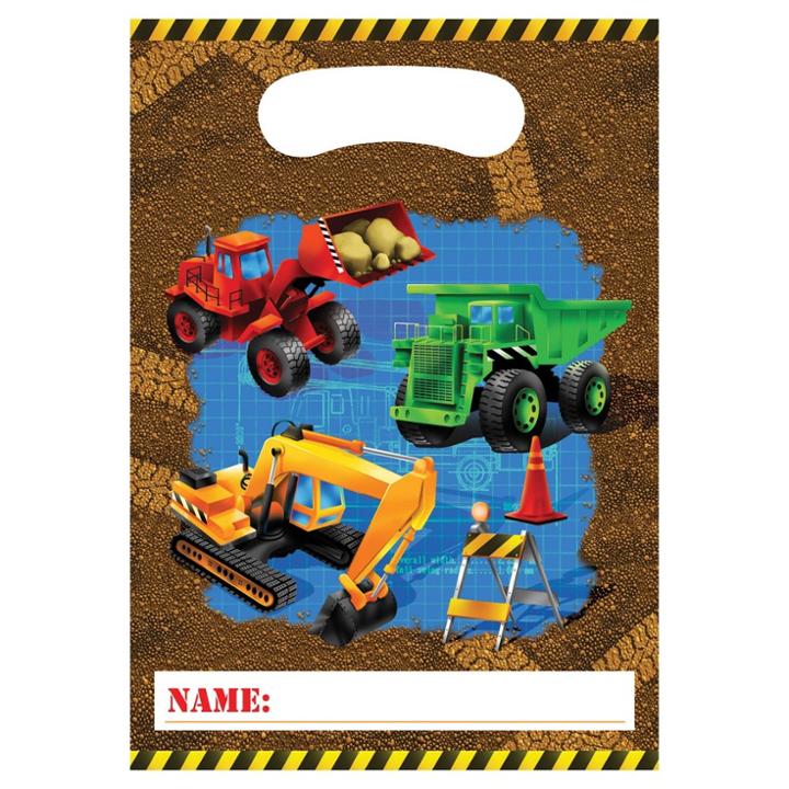 Creative Converting 8ct Under Construction Favor Bags,