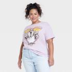 Women's Elton John Plus Size Short Sleeve Graphic T-shirt - Purple