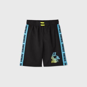 Boys' Fortnite Swim Trunks - Blue/black