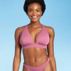 Women's Tall Triangle Bikini Top - Shade & Shore Mauve D/dd Cup, Pink