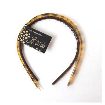 La-ta-da Mixed Materials Headbands - 3pc, Girl's, Gold