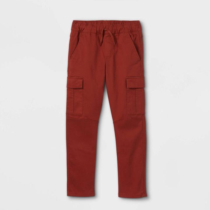Plusboys' Stretch Pull-on Cargo Jogger Fit Pants - Cat & Jack Cinnamon