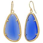 Target Gold Plated Blue Drop Earrings - Gold/blue, Size: L: