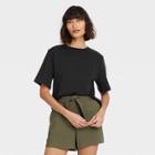 Women's Short Sleeve T-shirt - A New Day Black