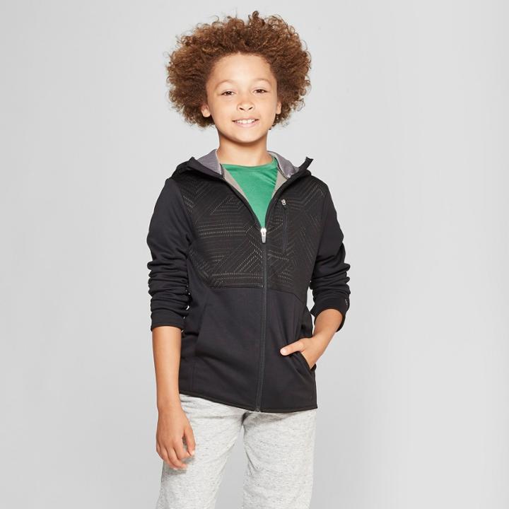 Boys' Elevated Tech Fleece Full Zip Hoodie - C9 Champion Black