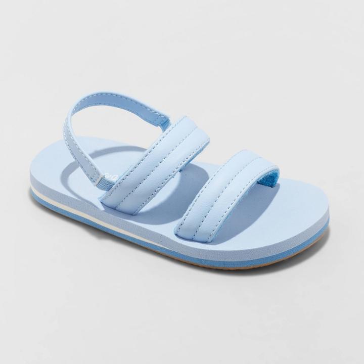 Toddler Girls' Shayla Ankle Strap Sandals - Cat & Jack Blue