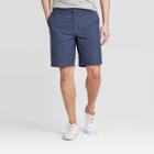 Men's 9 Flat Front Shorts - Goodfellow & Co Fighter Pilot Blue