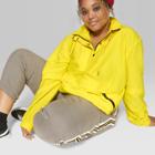 Women's Plus Size Button Front Windbreaker Jacket - Wild Fable Yellow