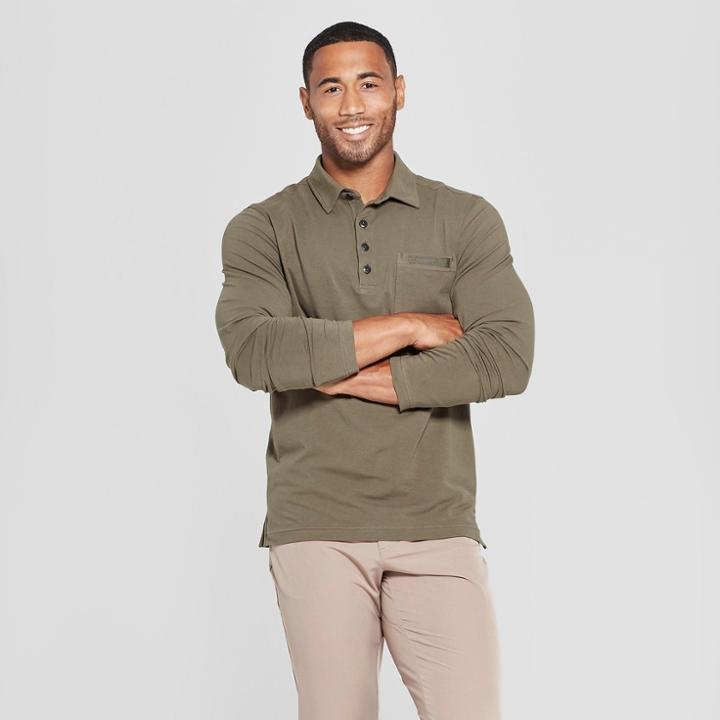Mpg Sport Men's Long Sleeve Polo Shirt -