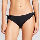 Mossimo Women's Modern Keyhole String Bikini Bottom - Black -