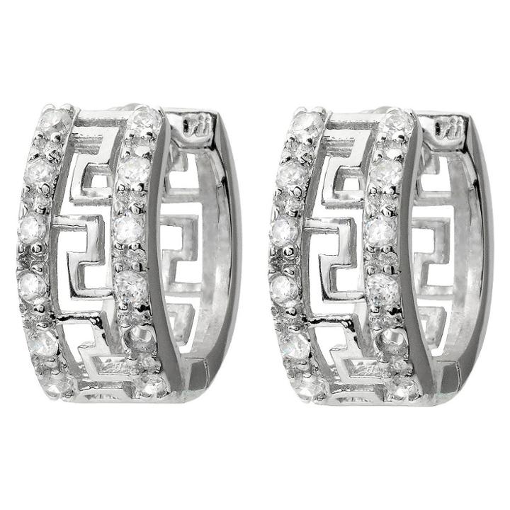 Journee Collection 1/4 Ct. T.w. Tressa Collection Round Cut Cubic Zirconia Pave Set Hoop Earrings -