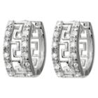Journee Collection 1/4 Ct. T.w. Tressa Collection Round Cut Cubic Zirconia Pave Set Hoop Earrings -