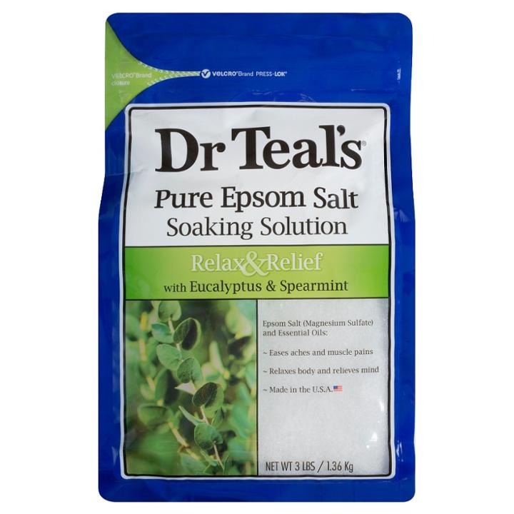 Dr Teal's Epsom Salt Relax & Relief Eucalyptus & Spearmint Soaking Solution