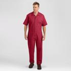 Petitedickies Men's Tall Short Sleeve Coverall - Red 2xlt, Men's,