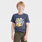 Boys' '100% Me' Short Sleeve Graphic T-shirt - Cat & Jack Navy