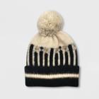 Women's Fair Isle Cuffed Beanie - Universal Thread White One Size, Women's