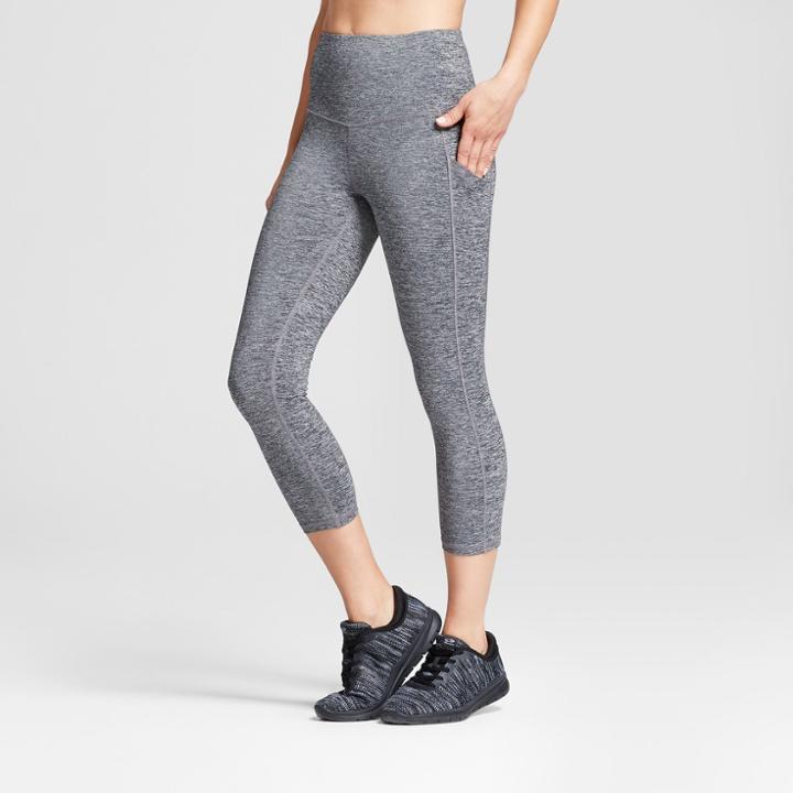 Women's Training High-waisted Capri Leggings 20 - C9 Champion Dark Gray Heather S,