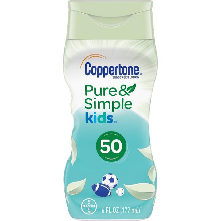 Coppertone Kids Pure And Simple Botanicals Sunscreen Lotion-
