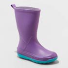 Kids' Andy Slip-on Rain Boots - Cat & Jack Purple