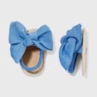 Baby Girls' Chambray Bow Sandals - Cat & Jack