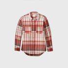 Women's Plaid Long Sleeve Button-down Flannel Shirt - Universal Thread Burgundy