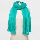 Women's Solid Blanket Scarf - Wild Fable Green