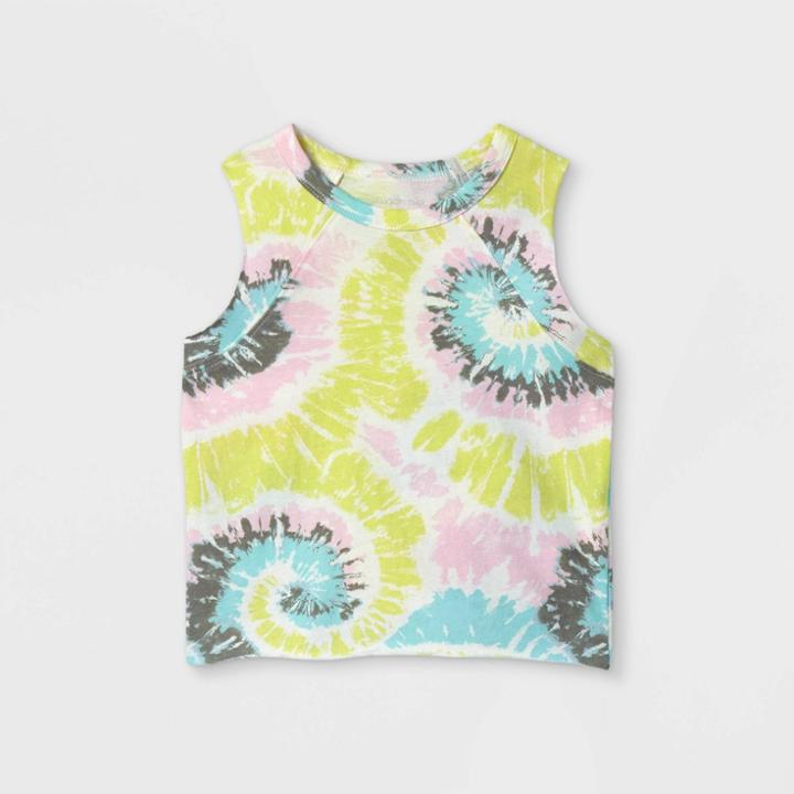 Grayson Mini Toddler Girls' Tie-dye Tank Top - White