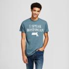 Men's Short Sleeve I Speak Bostonian Graphic T-shirt - Awake Gray