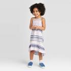 Toddler Girls' Striped Crochet Maxi Dress - Art Class 12m, Toddler Girl's,