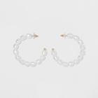 Sugarfix By Baublebar Pearl Hoop Earrings - Pearl, Girl's