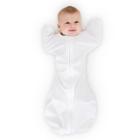 Swaddledesigns Swaddle Sack Wearable Blanket - Sterling Polka Dots On White -