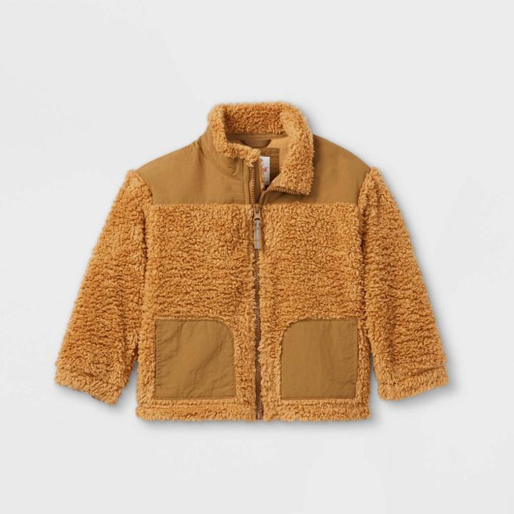 Toddler Fleece Jacket - Cat & Jack Tan
