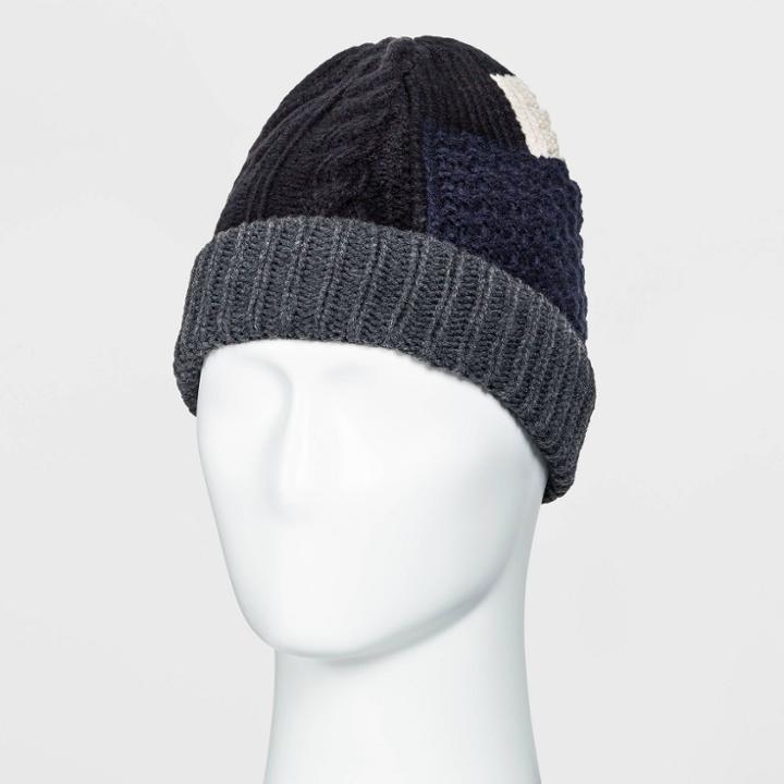 Men's Knit Beanie - Original Use Cream/gray