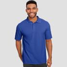 Hanes Men's Short Sleeve X-temp Performance Pique Polo Shirt - Deep Blue
