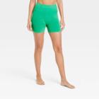 Women's High-rise Seamless Shorts 4 - Joylab Green