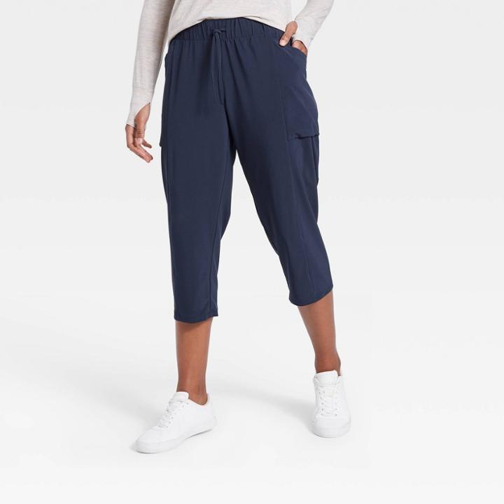 All In Motion Women's Stretch Woven Tapered Capri Leggings - All In