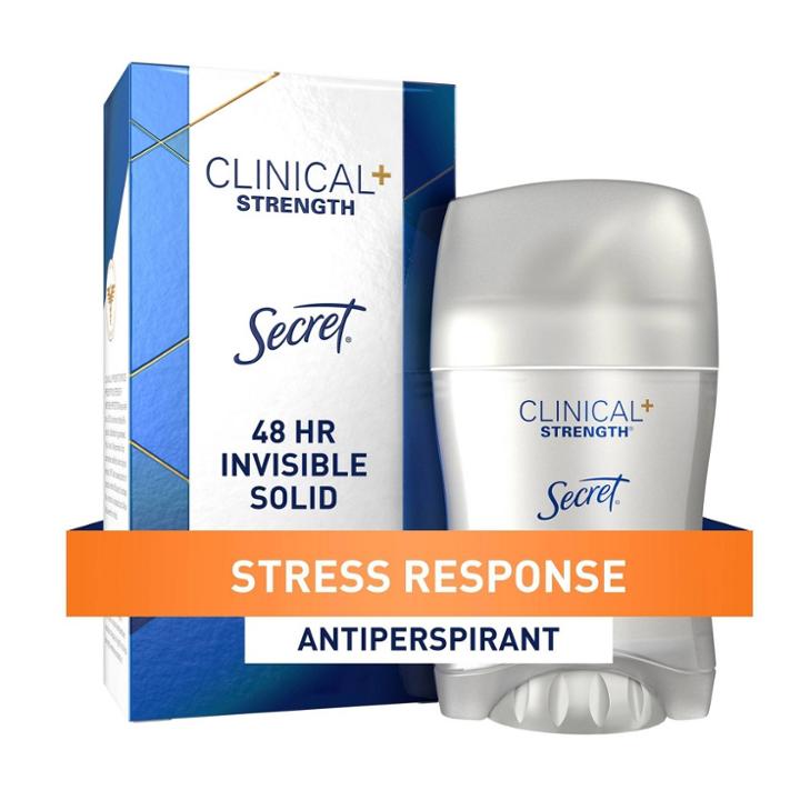 Secret Clinical Strength Invisible Solid Antiperspirant And Deodorant For Women - Stress Response