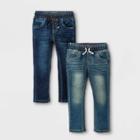 Toddler Boys' 2pk Skinny Fit Jeans - Cat & Jack Denim Blue