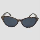 Women's Leopard Print Cateye Sunglasses - A New Day Brown, Women's,