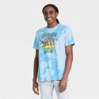 Men's Scooby-doo Tie-dye Short Sleeve Graphic T-shirt - Blue