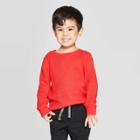 Toddler Boys' Thermal Long Sleeve T-shirt - Cat & Jack Red 2t, Toddler Boy's