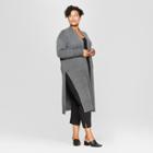 Women's Plus Size Long Sleeve Cardigan - Prologue Gray