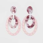 Sugarfix By Baublebar Stacked Hoop Earrings - Pink, Women's