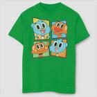 Fifth Sun Boys' Gumball Smiling Character Panels T-shirt - Green