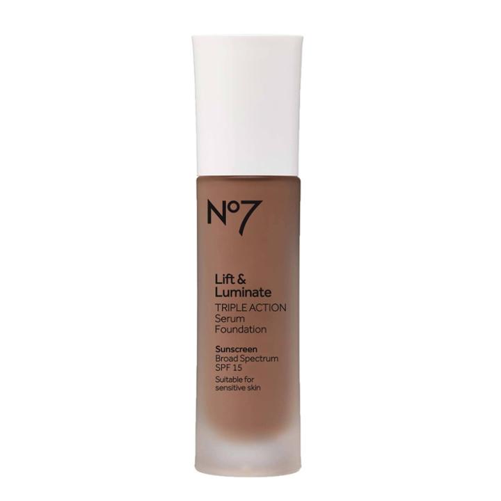 No7 Lift & Luminate Triple Action Serum Foundation - Spf 15 - Cedar